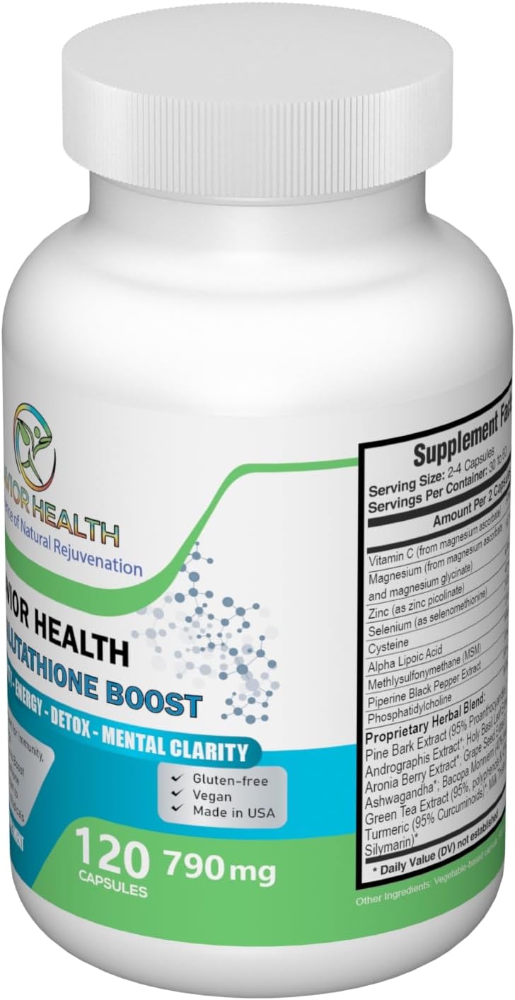 Savior Health Ultra Glutathione Boost - 120 Cápsulas Veganas