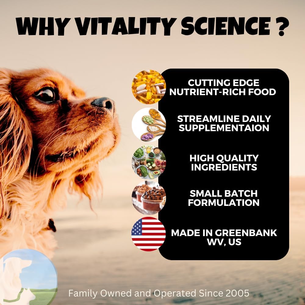 Vitality Science Advanced Immune Restoration Suplemento para Perros – Protocolo de Regeneración Intensa – Ayuda para el Alivio del Dolor (Tamaño Mediano)