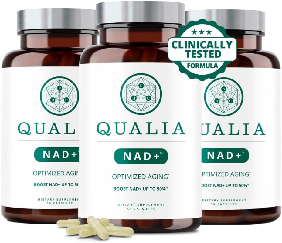 Qualia NAD+ | Suplemento de NAD+ con 3 Precursores (3 Meses)
