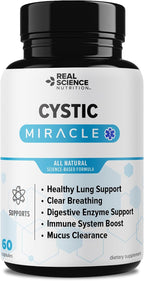 Real Science Cystic Miracle – Complemento para el Apoyo Respiratorio, 60 Cápsulas