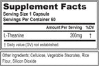 Evlution L-Teanina 200 mg Cápsulas para la Concentración y Relajación