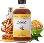 Mickelberry Gardens Pollen Honey Tonic (Pack de 2, 118 ml cada uno) - Apoyo Respiratorio Natural