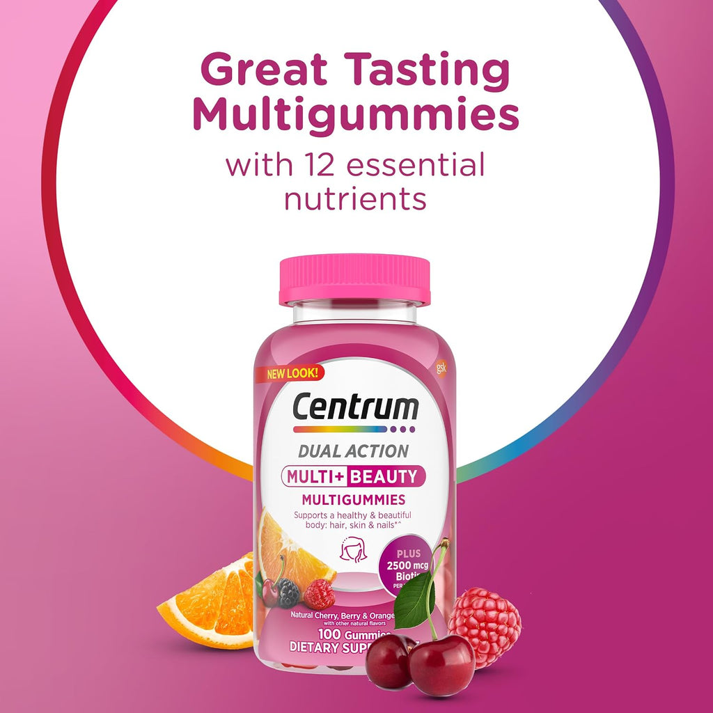 Centrum Multivitamínico Gummies, 100 Gominolas