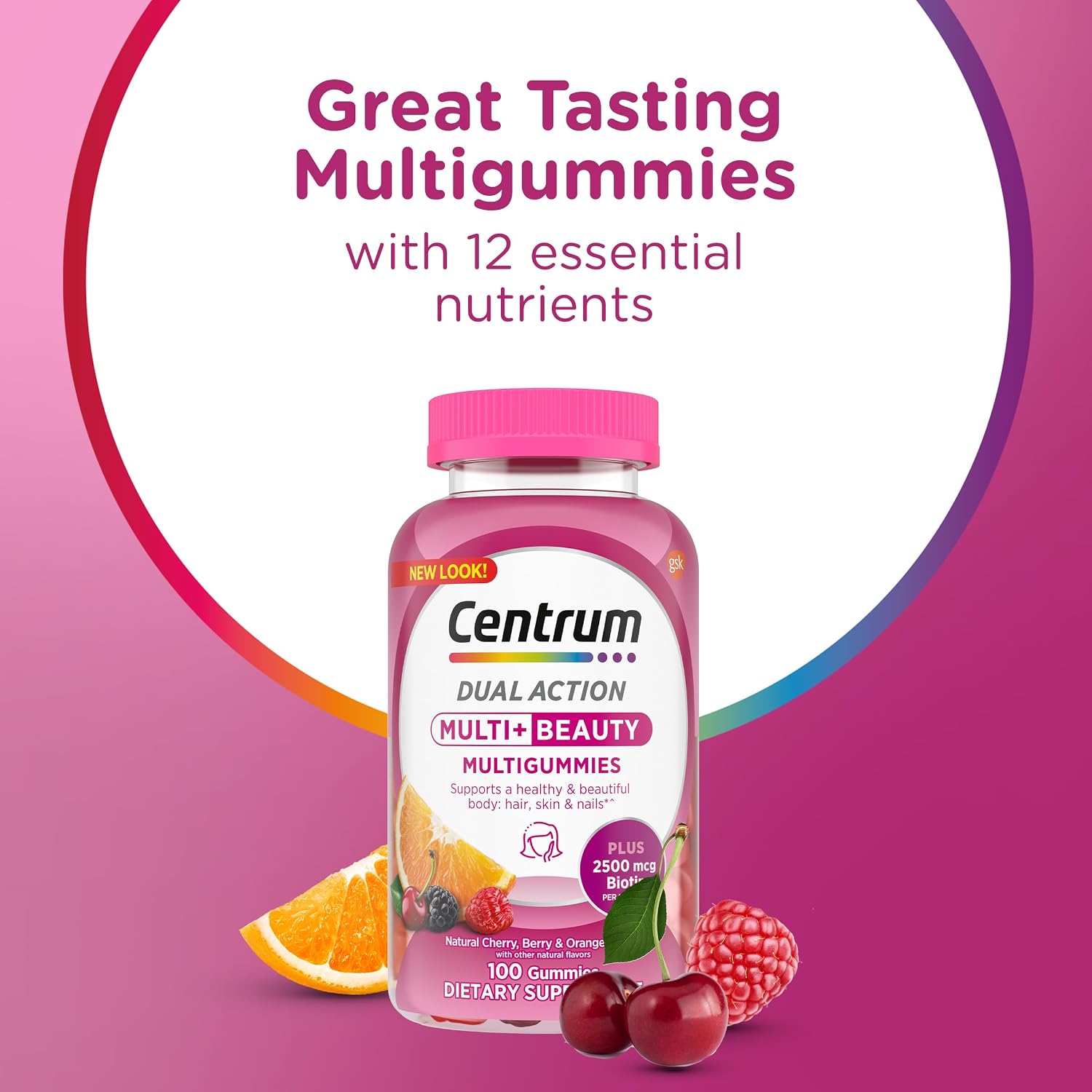 Centrum Multivitamínico Gummies, 100 Gominolas