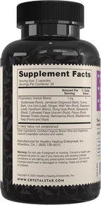 Crystal Star Women's Best Friend (60 Cápsulas) - Suplemento Herbal para el Alivio Menstrual - Dong Quai, Crampbark, Espino Blanco y Frambuesa Roja - No Transgénico