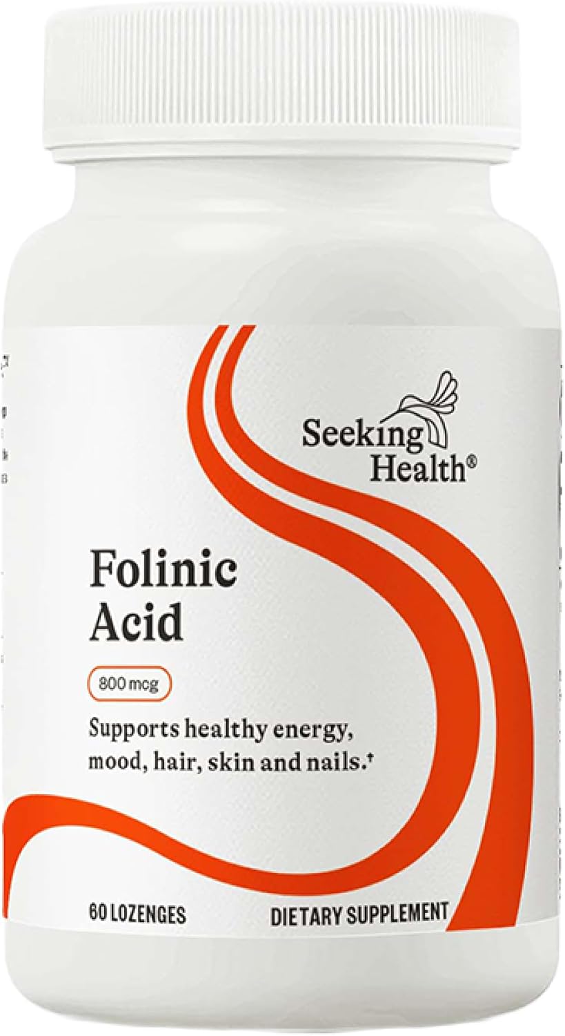 Seeking Health Ácido Folínico - Sin Metilo - 1360 mcg, 60 Comprimidos