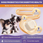 NATURE TARGET Probióticos para Perros, 6B UFC, Liofilizados, con Prebióticos y Enzimas, Omega 3, 120 Masticables