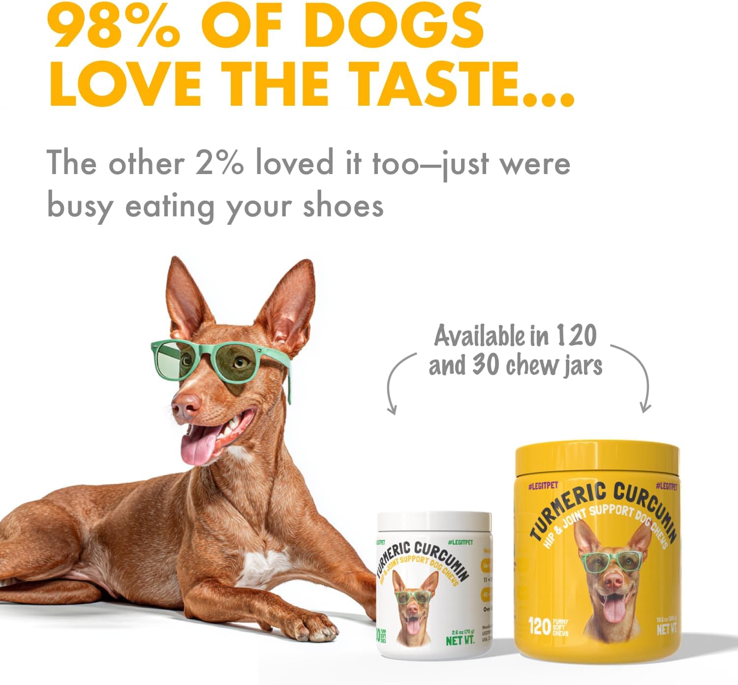 Turmeric Curcumina para Perros - Apoyo Articular y Movilidad con Colágeno y BioPerine - 120 Masticables