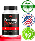 LIVORKA Prolong Power Pills para Hombres, 60 Cápsulas - Suplemento Masculino