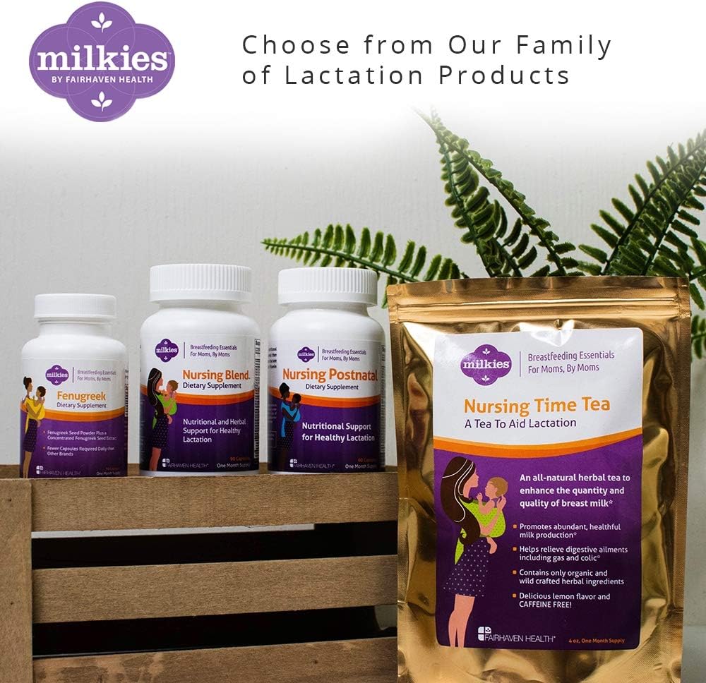 Milkies Fairhaven Health Nursing Postnatal Vegetarian Supplement – Multivitamínico para la Lactancia (60 Cápsulas)