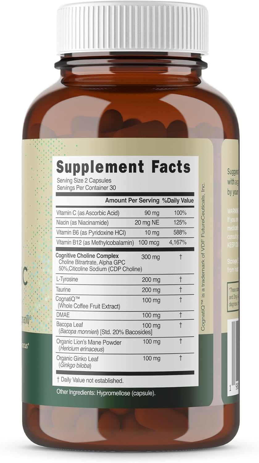 Rootful Mind Alpha Focus Nootrópico - Suplemento para la Memoria y Concentración - 60 Cápsulas