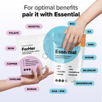 COMPLEMENT ForHer Women’s Multivitamin with Inositol - Hormone Balance Supplement for Women, Hair Growth & Immune Support - Vitamins with B9 & Iron - 120 Capsules, 60 Servings