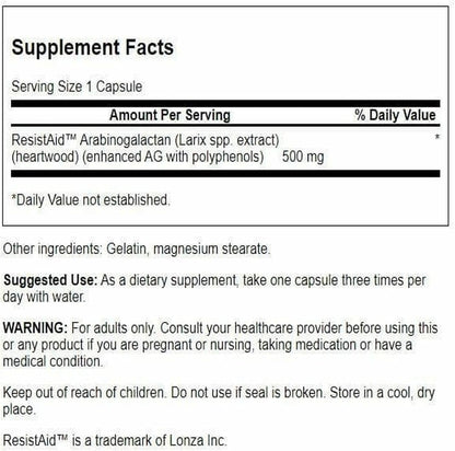 Swanson Arabinogalactano de Alerce 500 mg 90 Cápsulas – Image 2