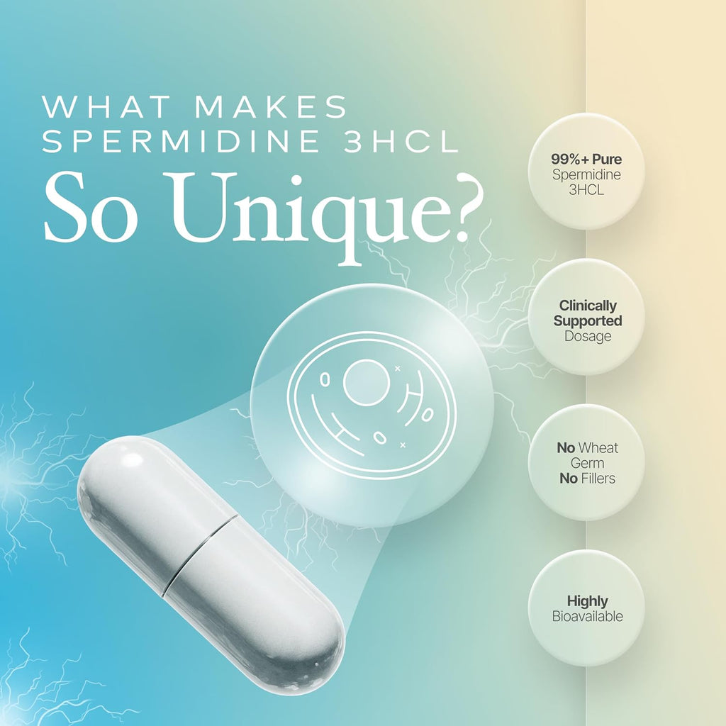 Prime Powders Spermidine Cápsulas 99% Puras - Sin Gluten