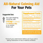 Cedar Bear Pet's Calm Down - Suplemento Herbal Natural para Alivio del Estrés en Gatos, Perros, Aves y Mascotas Exóticas, 60 ml
