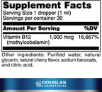 Douglas Laboratories Liquid B12 (Metilcobalamina) 30 ml
