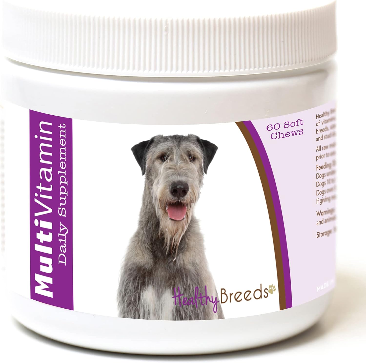 Healthy Breeds Irish Wolfhound Multivitamínico en Chews Blandos, 60 unidades