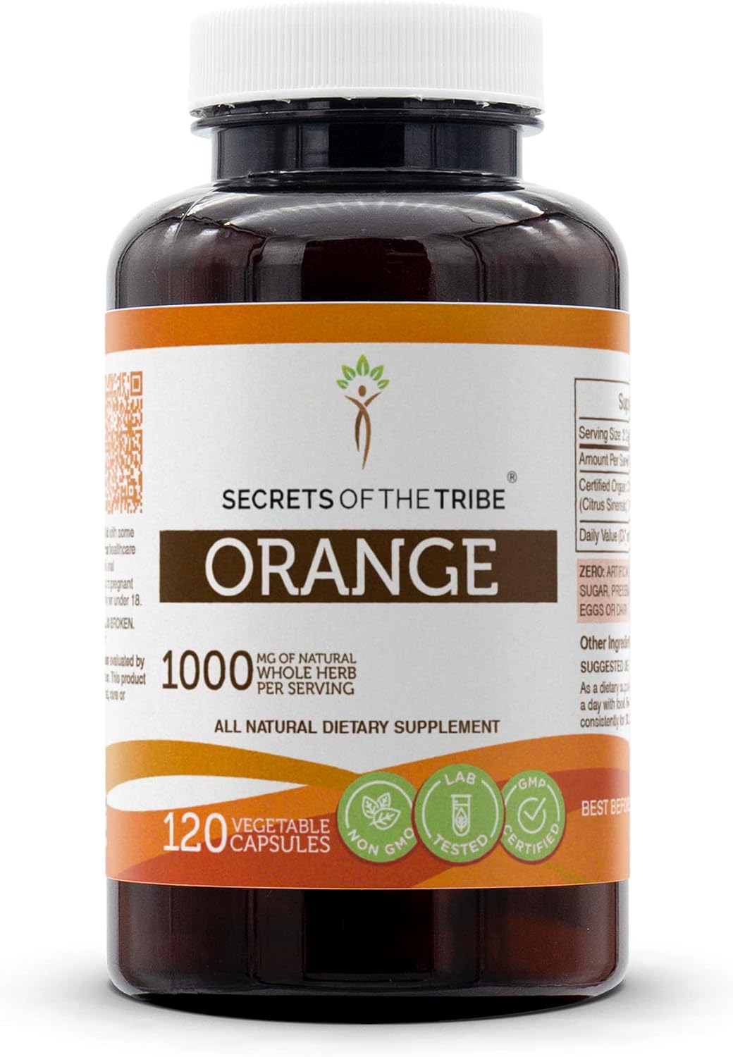 Secrets of the Tribe Cáscara de Naranja 1000 mg - 60 Cápsulas