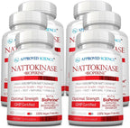 Approved Science Nattokinase 4000 FU 200 mg con BioPerine - Sin Vitamina K2 - 360 Cápsulas Veganas