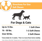 Vet Classics Cranberry Comfort Suplemento Urinario para Perros y Gatos – 65 Masticables Blandos