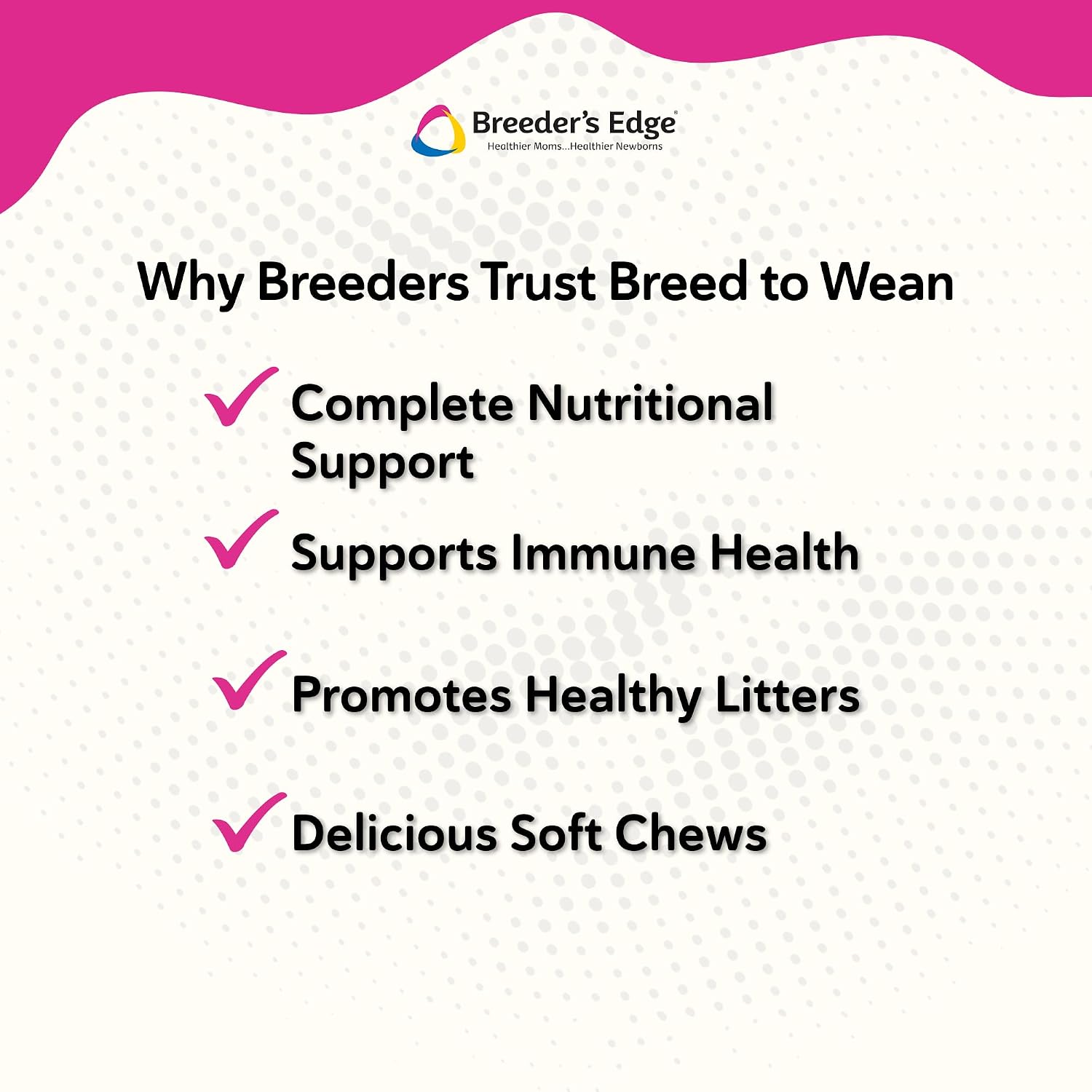 Breeder's Edge Breed to Wean – Multivitamínico prenatal y postnatal para perros y gatos (400 comprimidos)