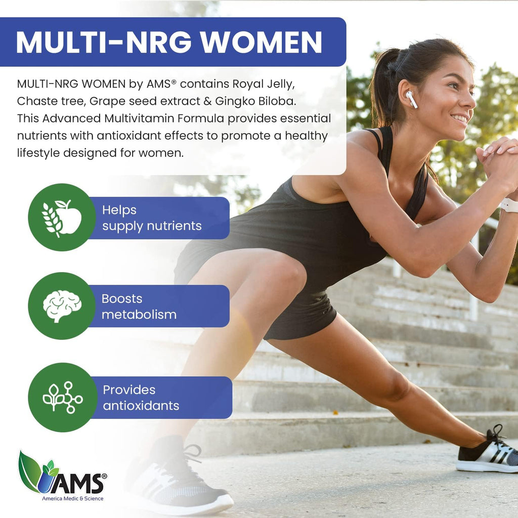 America Medic & Science Multivitaminas para Mujeres Multi-NRG - 45 Comprimidos Recubiertos