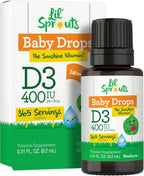 Carlyle Vitamina D3 Gotas Líquidas para Bebés - 400 UI, 9.2 mL