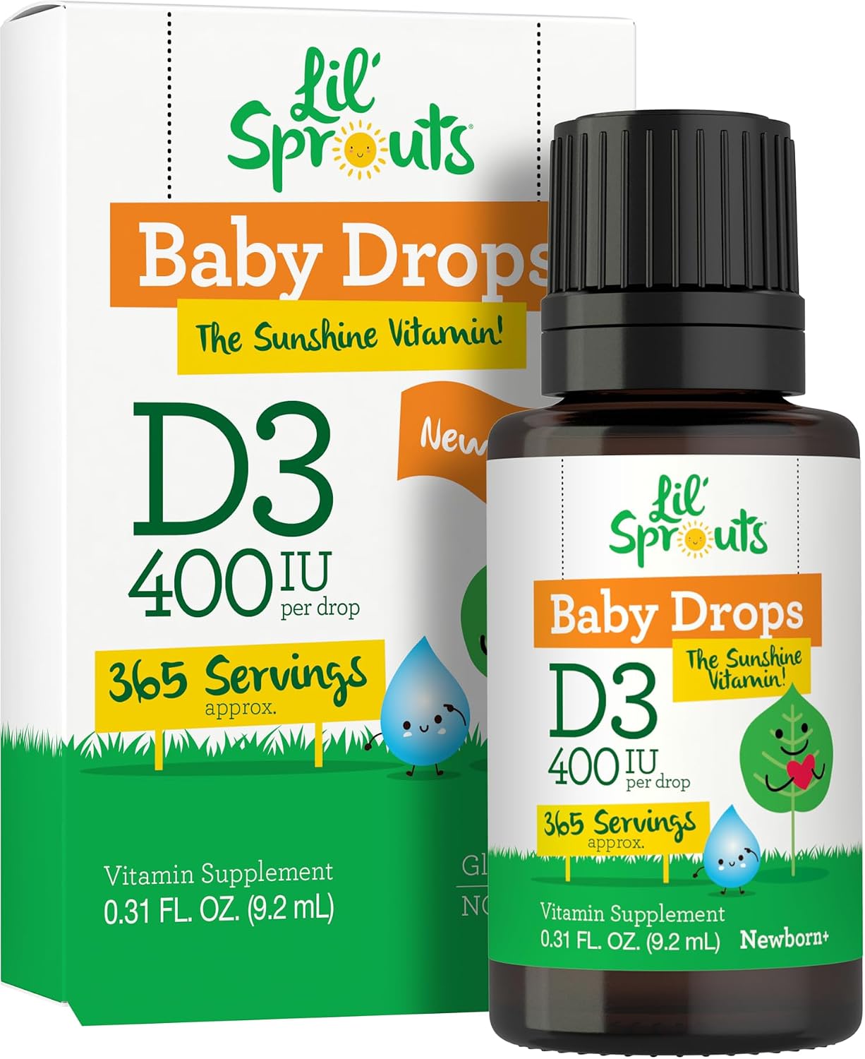 Carlyle Vitamina D3 Gotas Líquidas para Bebés - 400 UI, 9.2 mL