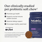 PetLab Co. Probióticos para Perros - Sabor Salmón - 30 Masticables (Pack de 2)