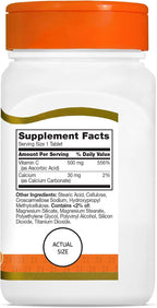 Vitamina C 500 mg con Calcio - 110 Comprimidos (Paquete de 3)