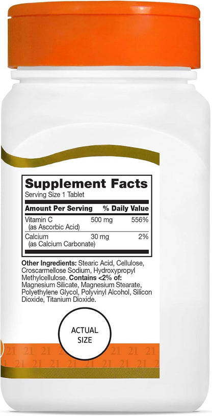 Vitamina C 500 mg con Calcio - 110 Comprimidos (Pack de 3) – Image 9