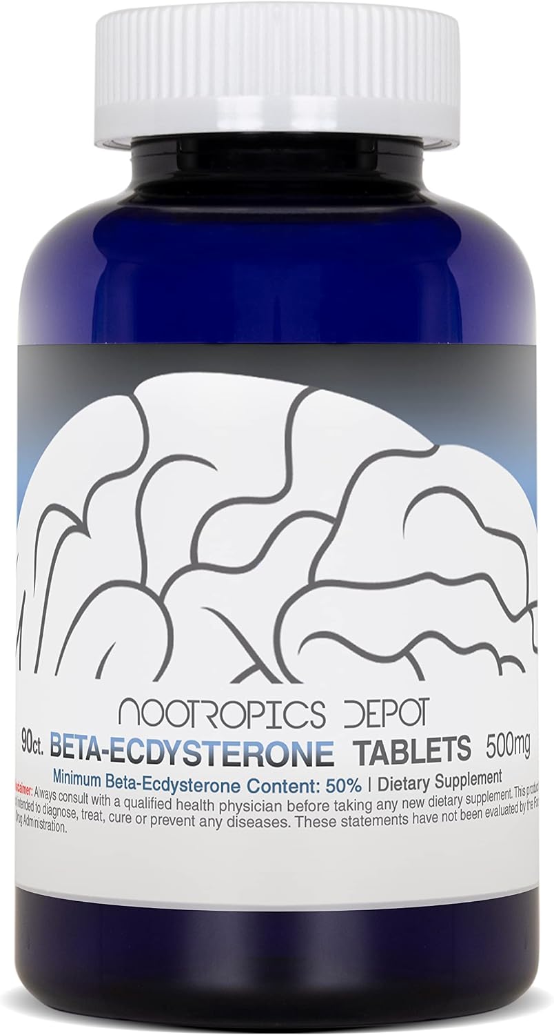 Nootropics Depot Beta Ecdysterone 50% - 500mg - 90 Cápsulas