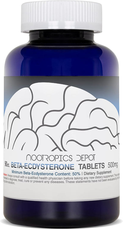 Nootropics Depot Beta Ecdysterone 50% - 500mg - 90 Cápsulas – Image 2