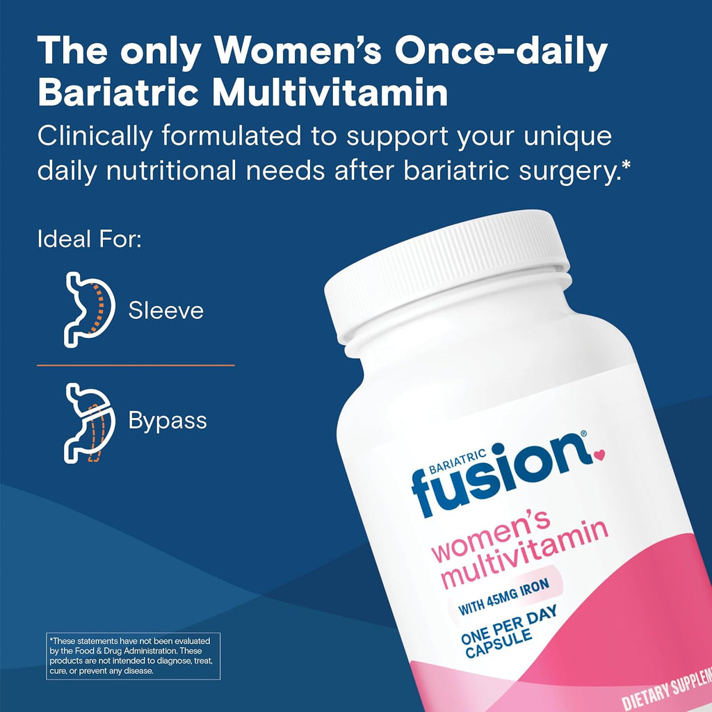 Bariatric Fusion One Per Day Multivitamínico Bariátrico con Hierro para Mujeres - 90 Cápsulas (3 Meses)