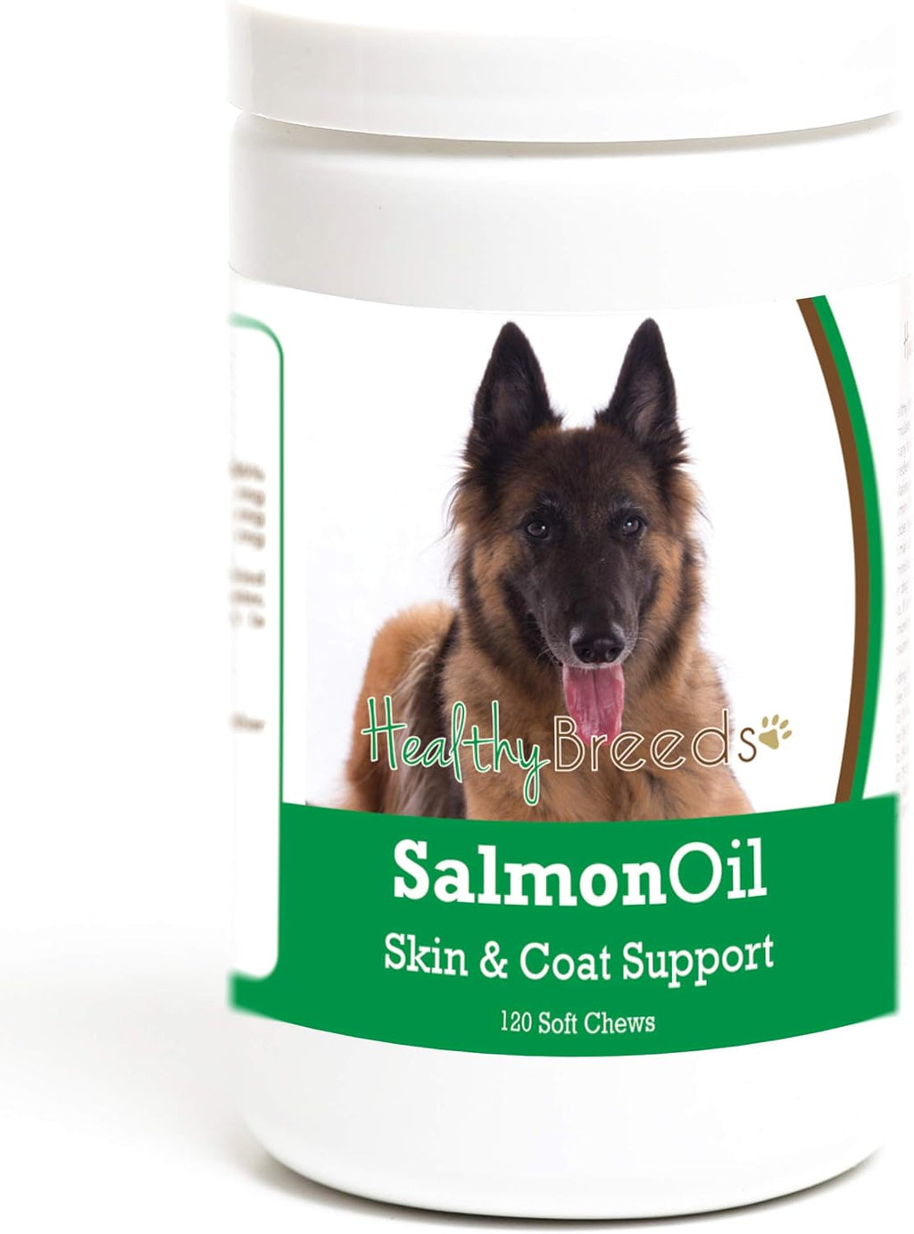 Healthy Breeds - Snacks Blandos de Aceite de Salmón para Perros Belgian Tervuren, 120 unidades