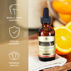 Solgar Vitamina D3 Líquida 125 mcg (5.000 UI) - 59,2 ml, paquete de 2 - Sabor Naranja Natural