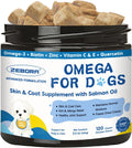 Omega 3 para Perros con Aceite de Salmón, 120 Masticables - Apoyo para Piel, Pelaje y Articulaciones