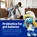 The Smurfs Focus Gummies para Niños - Gominolas de Concentración con Fosfatidilserina - Apoyo a la Atención y Memoria - 80 unidades