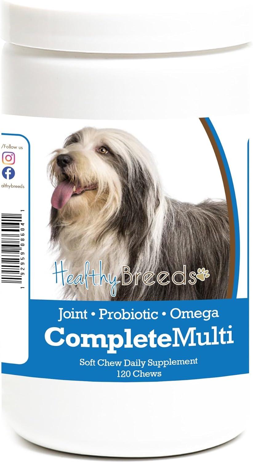 Healthy Breeds Bearded Collie Multivitamínico Completo en Masticables Blandos 120 uds