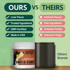 BAZI Masticables para Perros – Piel y Pelaje: Colágeno, Omega-3, EPA, DHA, Vitamina A y D3