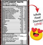 Hippie Farms Whole Food Multivitamin – Complejo Multivitamínico con Frutas y Super Greens, 90 Cápsulas Veganas