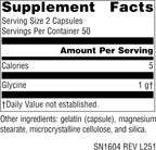 Source Naturals Glicina, Complemento Alimenticio - 500 mg - 100 Cápsulas