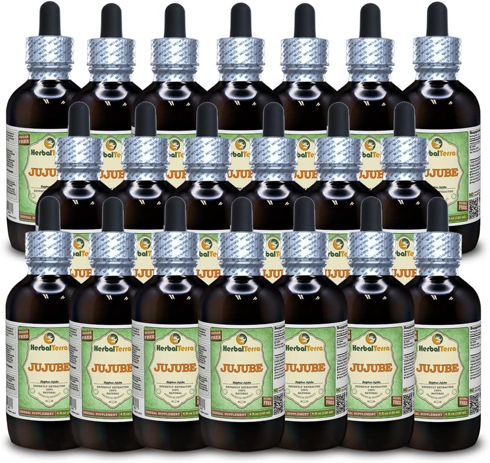 Jujube (Ziziphus Jujuba) Glicerito - Extracto Líquido Sin Alcohol - 5x60 ml