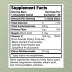 Optimal Health Systems Whole C Chewable | Whole Food Vitamin C with Acerola, Orange, and Blackcurrant + Bioflavonoids | 60 Tablets
