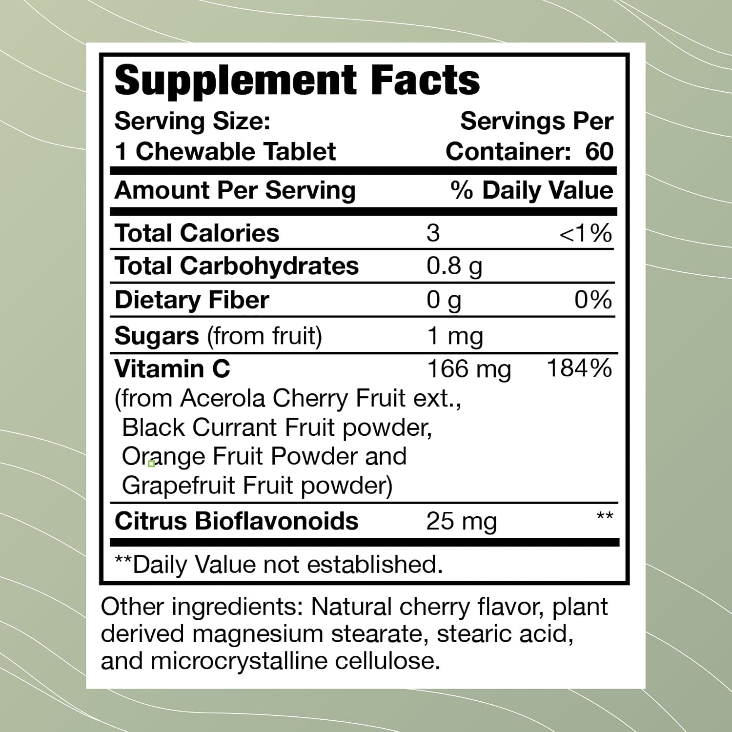 Optimal Health Systems Whole C Chewable | Whole Food Vitamin C with Acerola, Orange, and Blackcurrant + Bioflavonoids | 60 Tablets