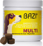 BAZI Masticables para Perros – Piel y Pelaje: Colágeno, Omega-3, EPA, DHA, Vitamina A y D3