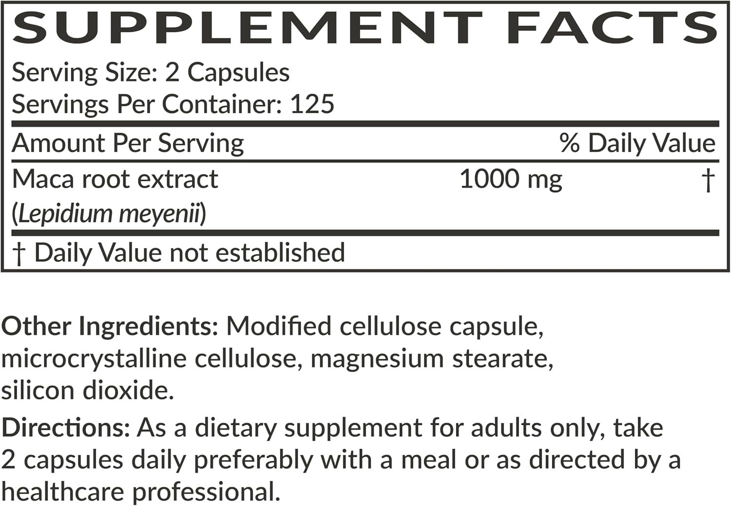 Futurebiotics Maca Root Extra Strength 4000mg 250 Cápsulas Vegetarianas