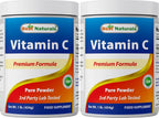 Best Naturals Vitamina C Pura en Polvo 454g (Ácido Ascórbico)