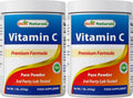 Best Naturals 100% Pure Vitamin C Powder Non-GMO 1 lb (454 g) - Ácido Ascórbico (Paquete de 2)