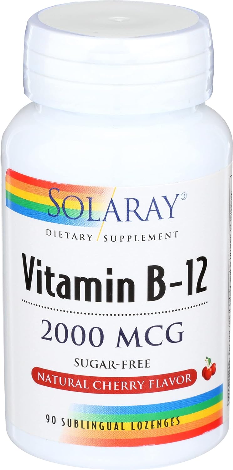 Solaray Vitamina B12 2000 mcg, 90 Comprimidos